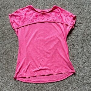 Zara Girls Vibrant Pink Shirt
